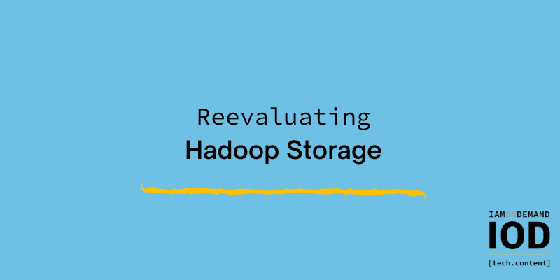 Reevaluating Hadoop Storage