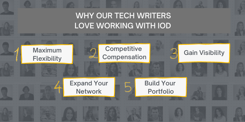 Benefits working with IOD -tech writers