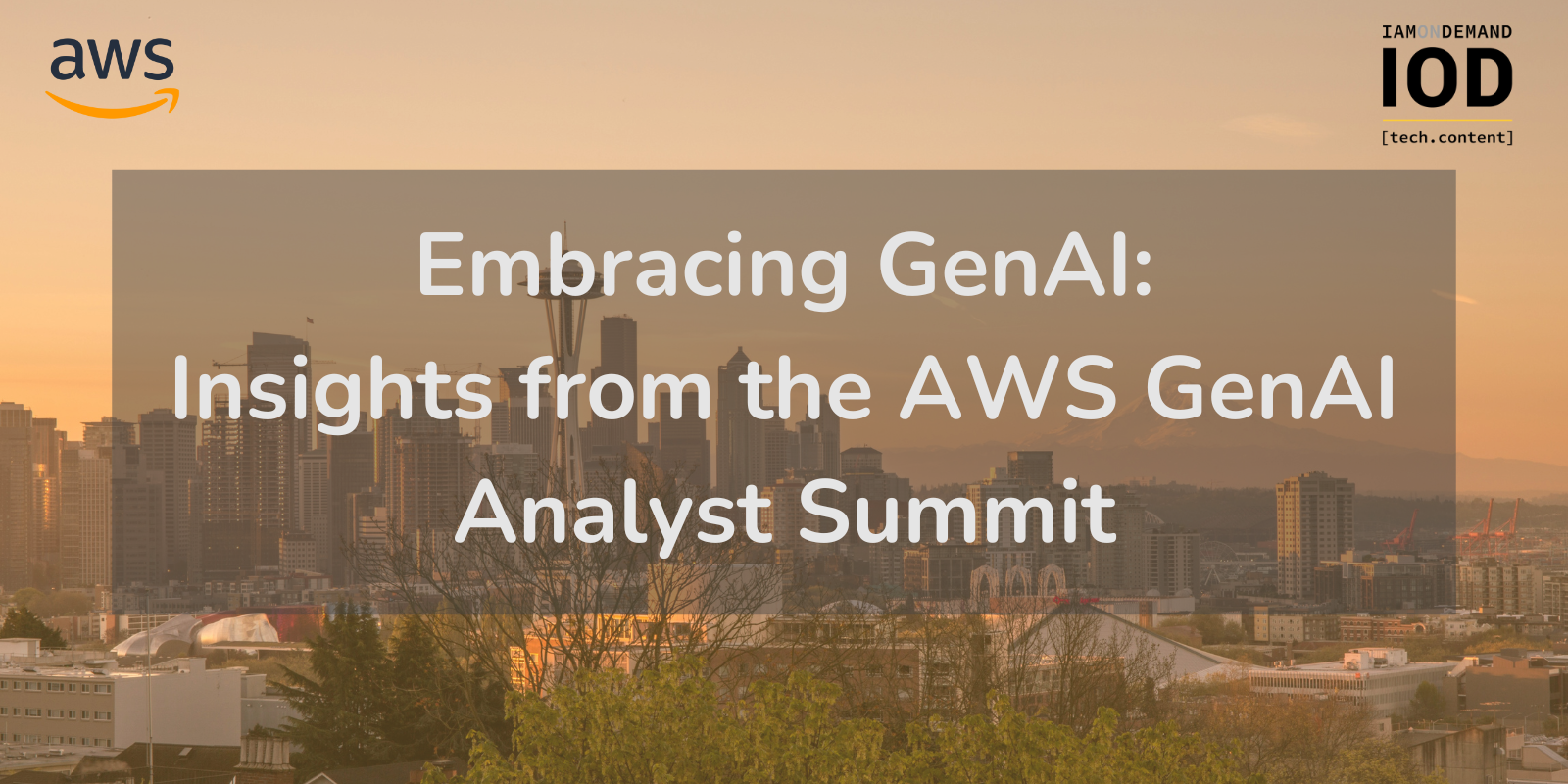 Read more about the article Embracing GenAI: Insights from the AWS GenAI Analyst Summit